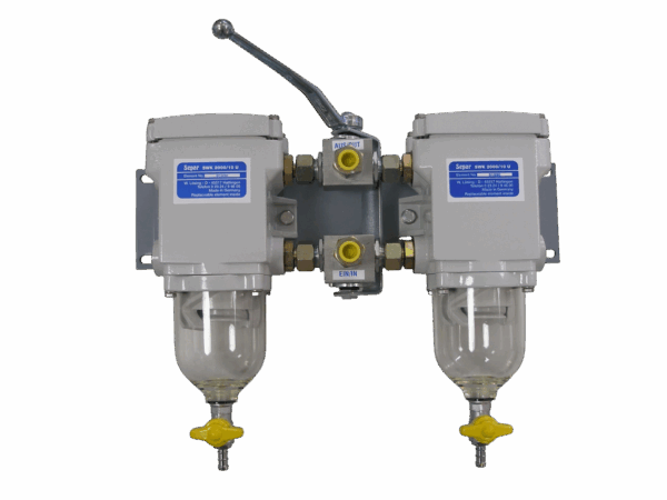 SWK-2000/10/U Separ Brandstoffilter 10 liter/min, omschakelbaar